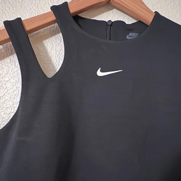 Nike Black Sleeveless Bodysuit NWT
Size M. Cute shoulder cutout detail. Stretchy - Picture 3 of 16